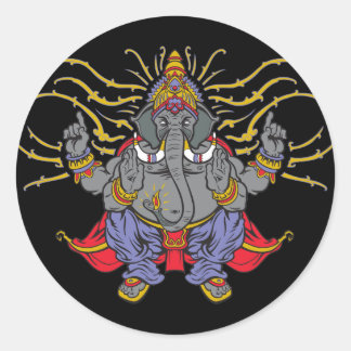 Ganesha Ronde Sticker