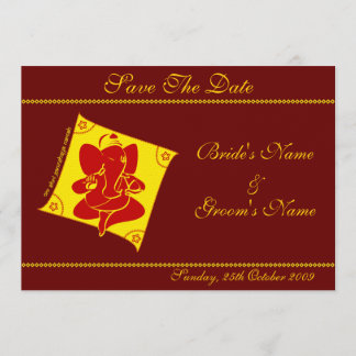 Ganesha Sla de datum op Save The Date