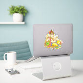Ganesha-Sticker Sticker (Laptop op bureau)