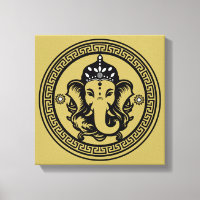 Ganesha-thema hindoeïstische kunstprint