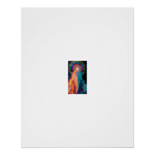 Ganesha Thermische Visie Regenboog Halo Perfect Poster