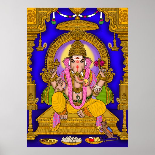 Ganesha Wall  Poster (Voorkant)