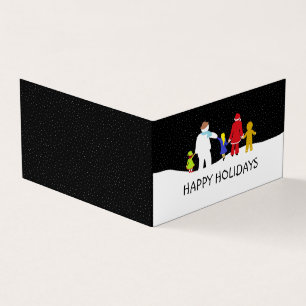 Gang de Noël, Carte de Noël Photo Famille