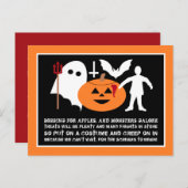Gang des Monstres, Invitation à la Soirée d'Hallow (Devant / Derrière)