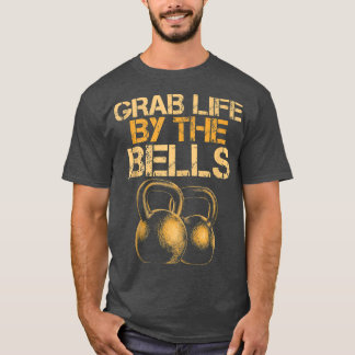 Gang door de Bells Kettlebells Workout Gym Bod T-shirt