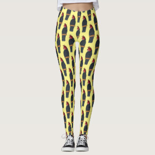 Gang gang kaketoe vogel cartoon illustratie leggings