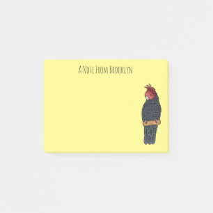 Gang gang kaketoe vogel cartoon illustratie post-it® notes