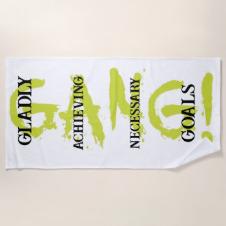 GANG! green Beach Towel Strandlaken