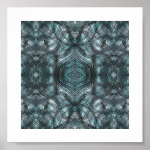 Gangen Groen Abstracte Aquarel Kunst Poster
