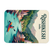 Gangesrivier Rishikesh India Magneet (Horizontaal)