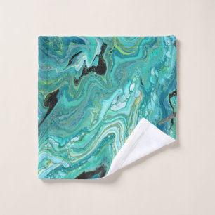 Gangs Back 1 Liquide Green Serviettes de bain Abst