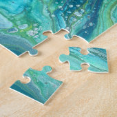 Gangs Back 1 Puzzle Abstrait vert liquide (Côté)