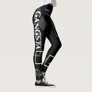 "GANGSTA BOOGIE" (ALLEEN ZWART) LEGGINGS