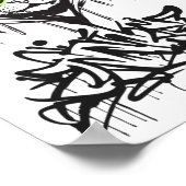 Gangsta Cat Sticker Poster (Hoek)
