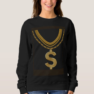 Gangsta Gouden Dollars Ketting Hiphop Rap Trui