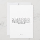 Gangsta Henry VIII Feestdagenkaart (Achterkant)