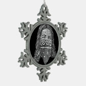 Gangsta Jesus Tin Sneeuwvlok Ornament (Links)