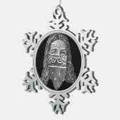 Gangsta Jesus Tin Sneeuwvlok Ornament (Rechts)
