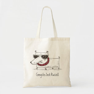 Gangsta leuke hond Jack Russell Terrier Tote Bag