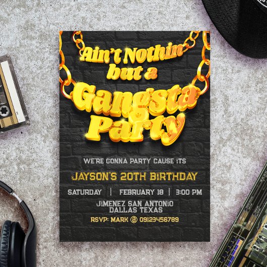 Gangsta Party - Hiphop Theme Kaart
