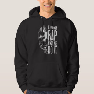Gangsta Rap liet me vinylplaat gothic sku doen Hoodie