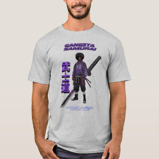 Gangsta Samurai - Afro Street Fighter Anime Manga T-shirt