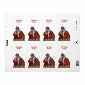 Gangsta Santa aangepaste labels (Full Sheet)