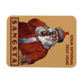 Gangsta Santa aangepaste magneet (Horizontaal)