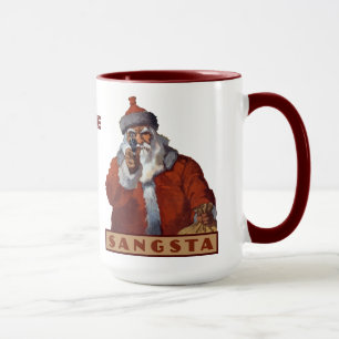 Gangsta Santa aangepaste naam mokken