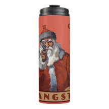Gangsta Santa aangepaste naam tumbler