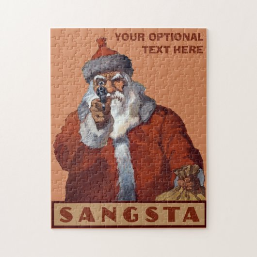 Gangsta Santa aangepaste puzzel (Verticaal)
