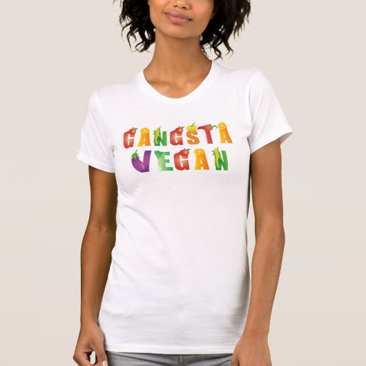 Gangsta Vegan T-shirt (Voorkant)