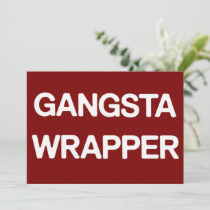 Gangsta-verpakking Funny Kerst Matching Familie Feestdagenkaart