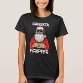 Gangsta Wrapper Dabbing Santa Kerstmis 1 T-shirt (Voorkant)