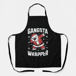 Gangsta Wrapper Funny Dabbing Santa Kerstmis Schort