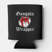 Gangsta Wrapper grappig kerstcadeau Blikjeskoeler (Achterkant)