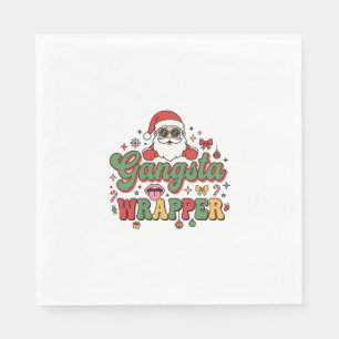Gangsta Wrapper Sinterklaas Kerstmis Servet