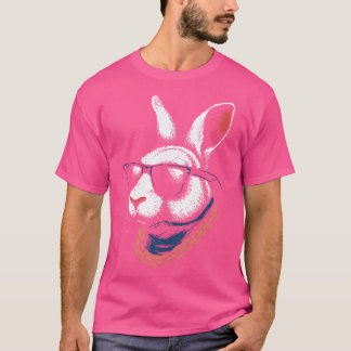 Gangster Bunny Met Zonnebril Cool Hip-Hop Rap St T-shirt