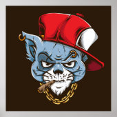 Gangster Cat Poster (Voorkant)
