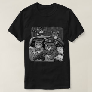 Gangster Cat Street Art Design - Grappige stedelij T-shirt