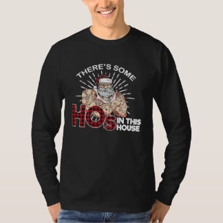Gangster Getatoeëerde Kerstman Hos in huis T-shirt