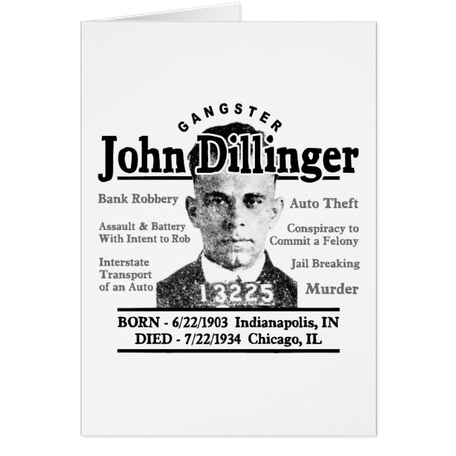Gangster John Dillinger (Voorkant)