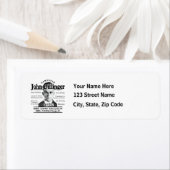 Gangster John Dillinger Etiket (Insitu)