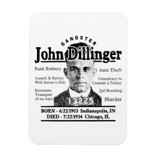 Gangster John Dillinger Magneet