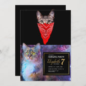 Gangster kattenkat kaart (Voorkant / Achterkant)