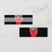 Gangster kattenkat mini visitekaartje (Voorkant / Achterkant)