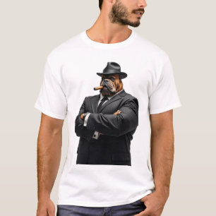 Gangster Kingpin Brutus De Bulldog Maffia Stijl T-shirt