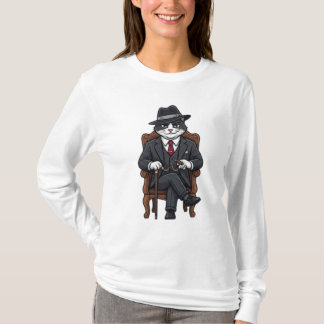 Gangster Kitty Mafia Baas  T-shirt