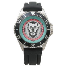 Gangster mit Narbe Design Horloge