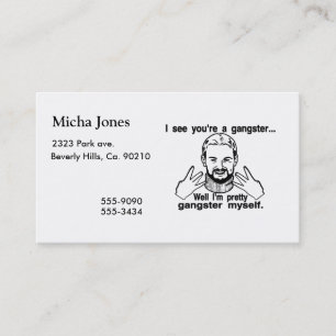 Gangster Myself Visitekaartje